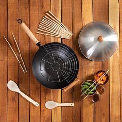 Joyce Chen Professional Series 14-Inch Carbon Steel Nonstick Wok Lid