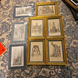 artist work of historical locations in Philadelphia 