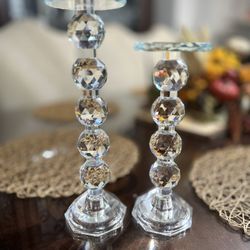 Glass Candle Pillars 