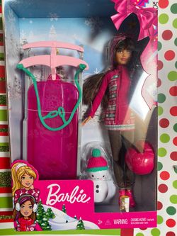 Barbie Christmas Holiday Sled 