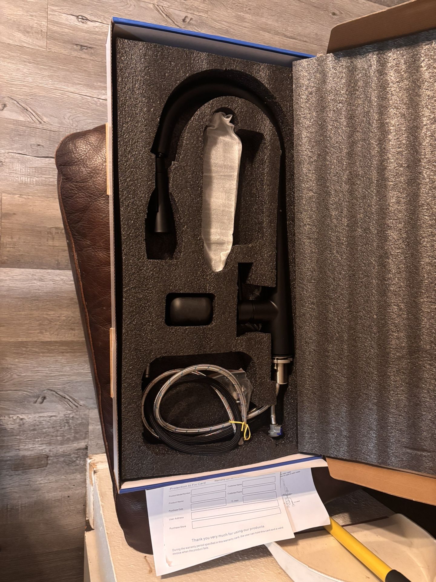 New!!Black Pulldown Kitchen Faucet