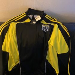 MLS Adidas Columbus Crew Track Jacket  Size L