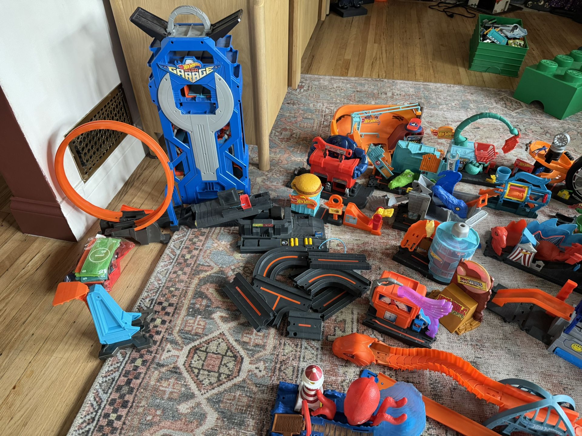 2 Large Buckets of Hot Wheels City Collection