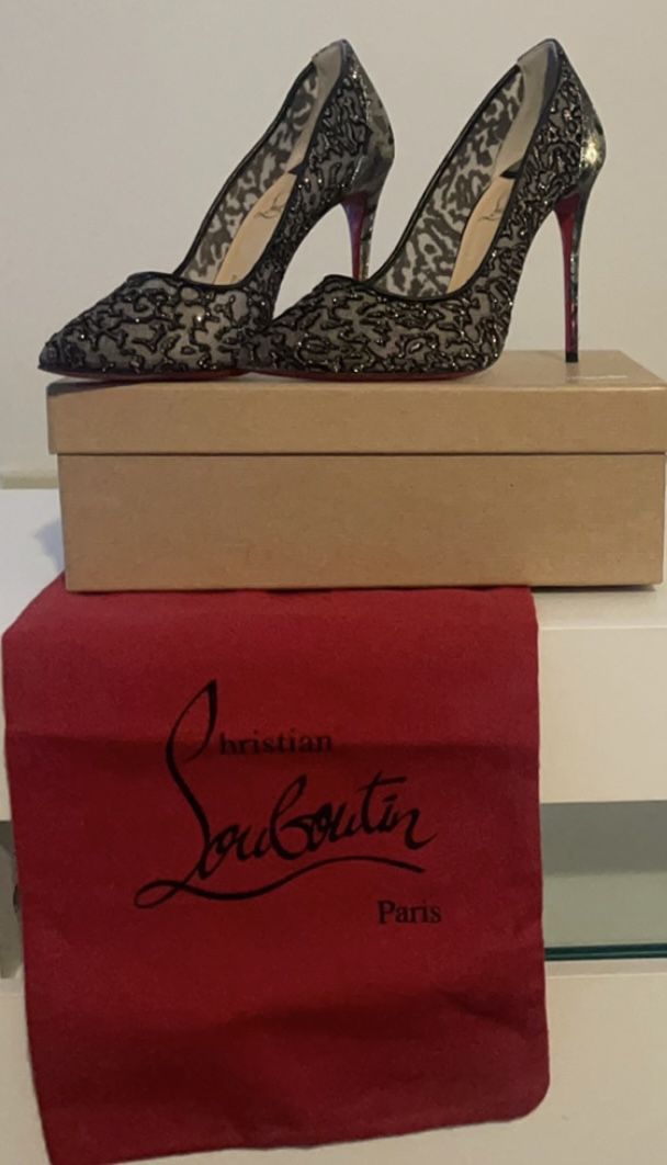 Christian Louboutin Follies Lace Heels