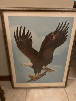 Vintage American Eagle painting print by Ray Harm picture