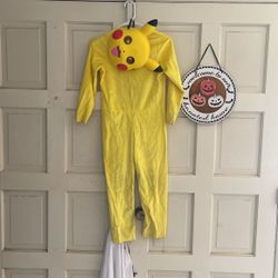 Medium Kids Size Pokémon Pikachu Costume 