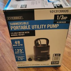 Everbilt 1/3HP Submersible Portable Utility Pump