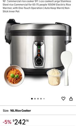 Rice cooker and warmer