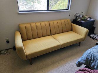 Yellow Convertible Sofa