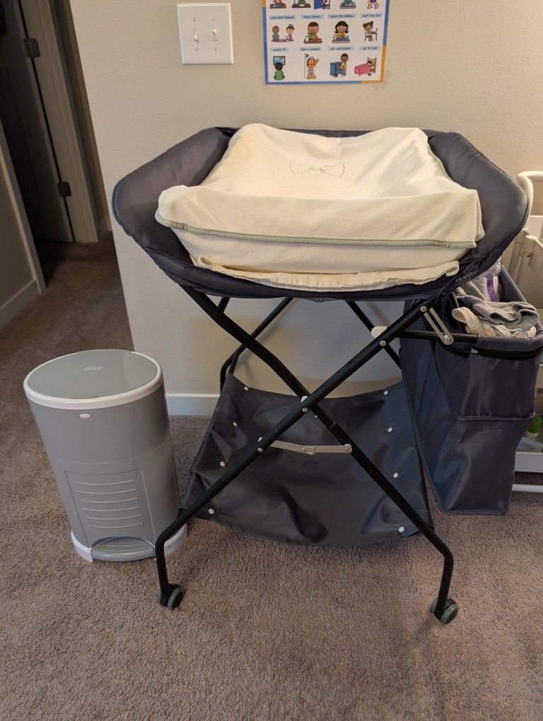 Diaper Changing Table And Decor Diaper Pail Classic 