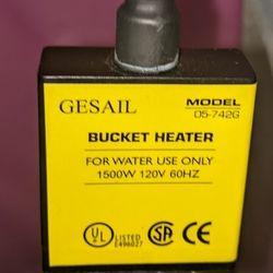Immersion heater - bucket heater . 