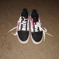 Vans Off the Wall Sneaker Women's Size 7 Tie Dye 500714 Canvas Lace Up Low Top