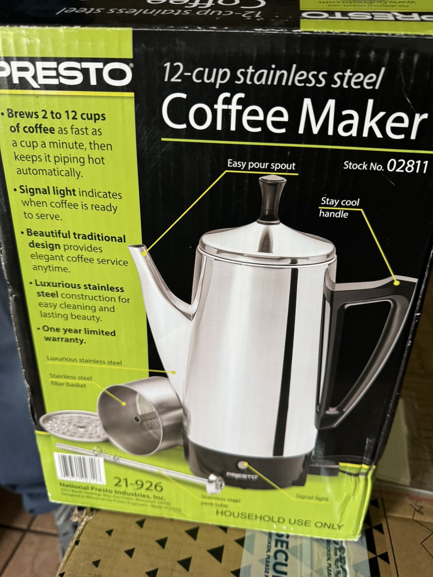 Presto Coffee Maker 12 Cups