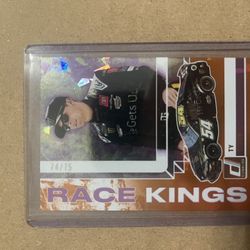 2025 Panini Donruss NASCAR Ty Gibbs Joe Gibbs Racing #11 Orange Ice Parallel /75