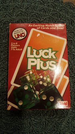 Lucky Plus uno 1983 card game, New