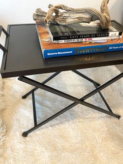 Black Metal Side Table 