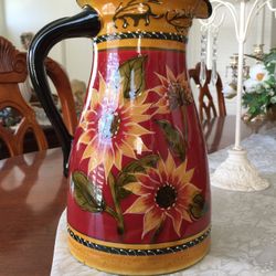 12” High Decorative Pitcher.