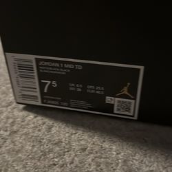 Jordan 1 cleats Size 7.5