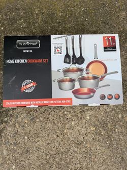 NutriChef 11pc Nonstick Cookware Set