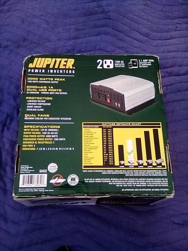 Jupiter Power Inverter 1500 Watt for Sale in San Diego, CA OfferUp