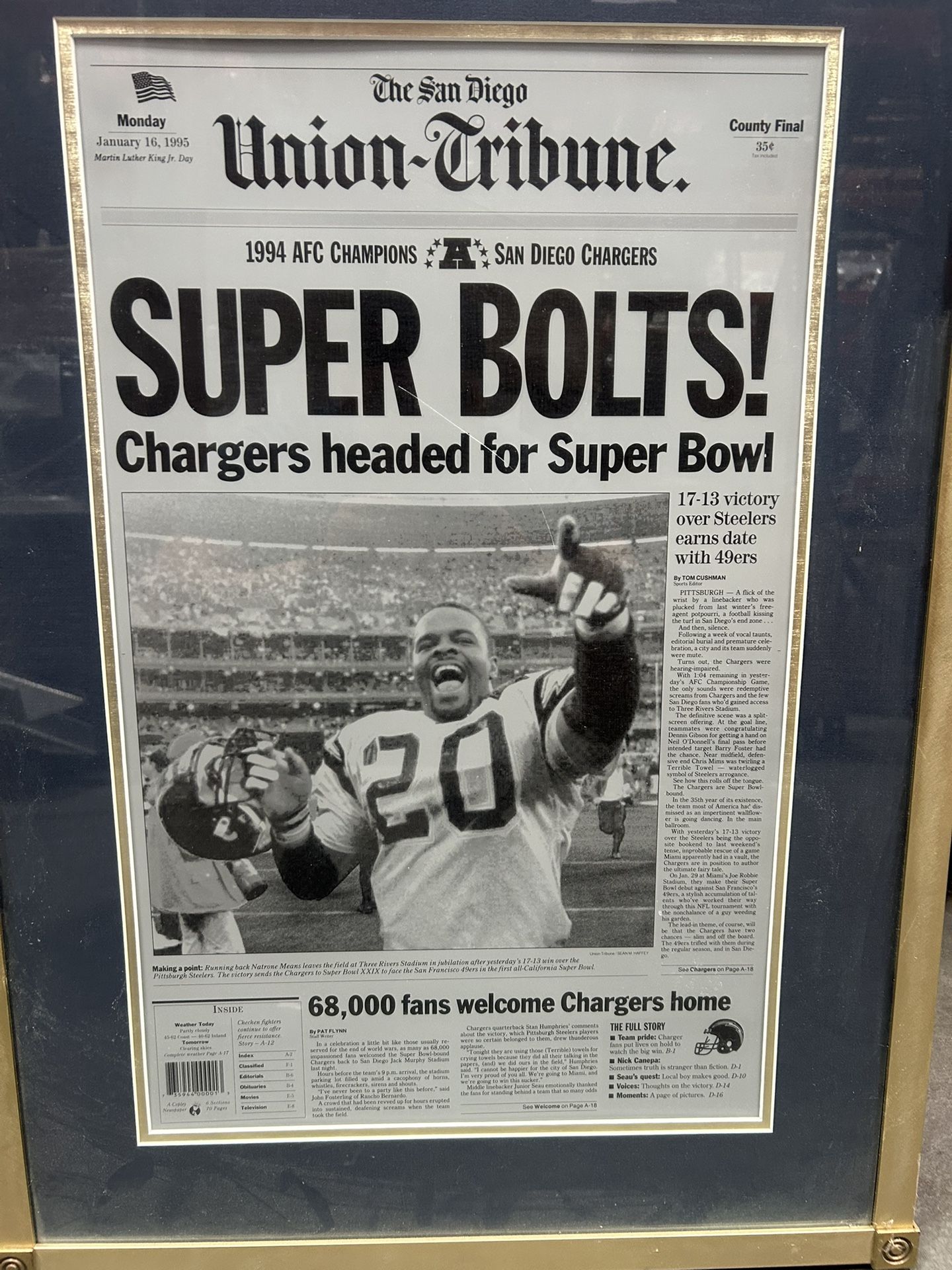 SD Chargers Football