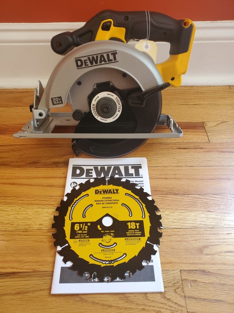NEW Dewalt DCS393 20V Cordless Battery Circular Saw 6-1/2" 20 volt W/ Blade