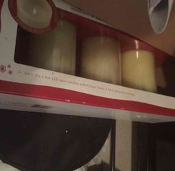Brand New Three Piece Flameless Candles