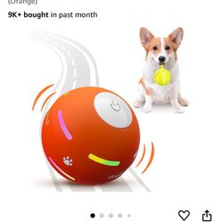 Interactive Dog Ball Toy, Automatic Rolling USB Rechargeable