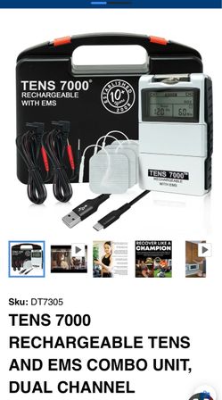 TENS 7000 Rechargeable TENS and EMS Unit