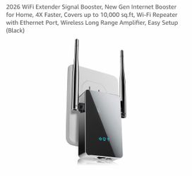 2026 WiFi Extender Signal Booster, New Gen Internet Booster for Home,