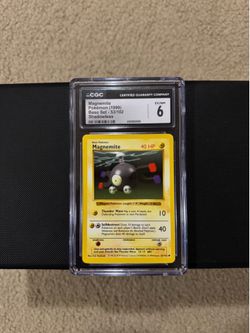 Pokemon Magnemite #53/102 CGC 6