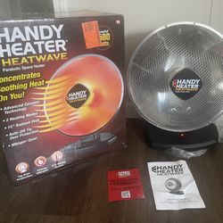Handy Heater Heatwave Parabolic Oscillating Space Heater, 1500 Watts