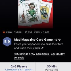 1979 MAD magazine card game