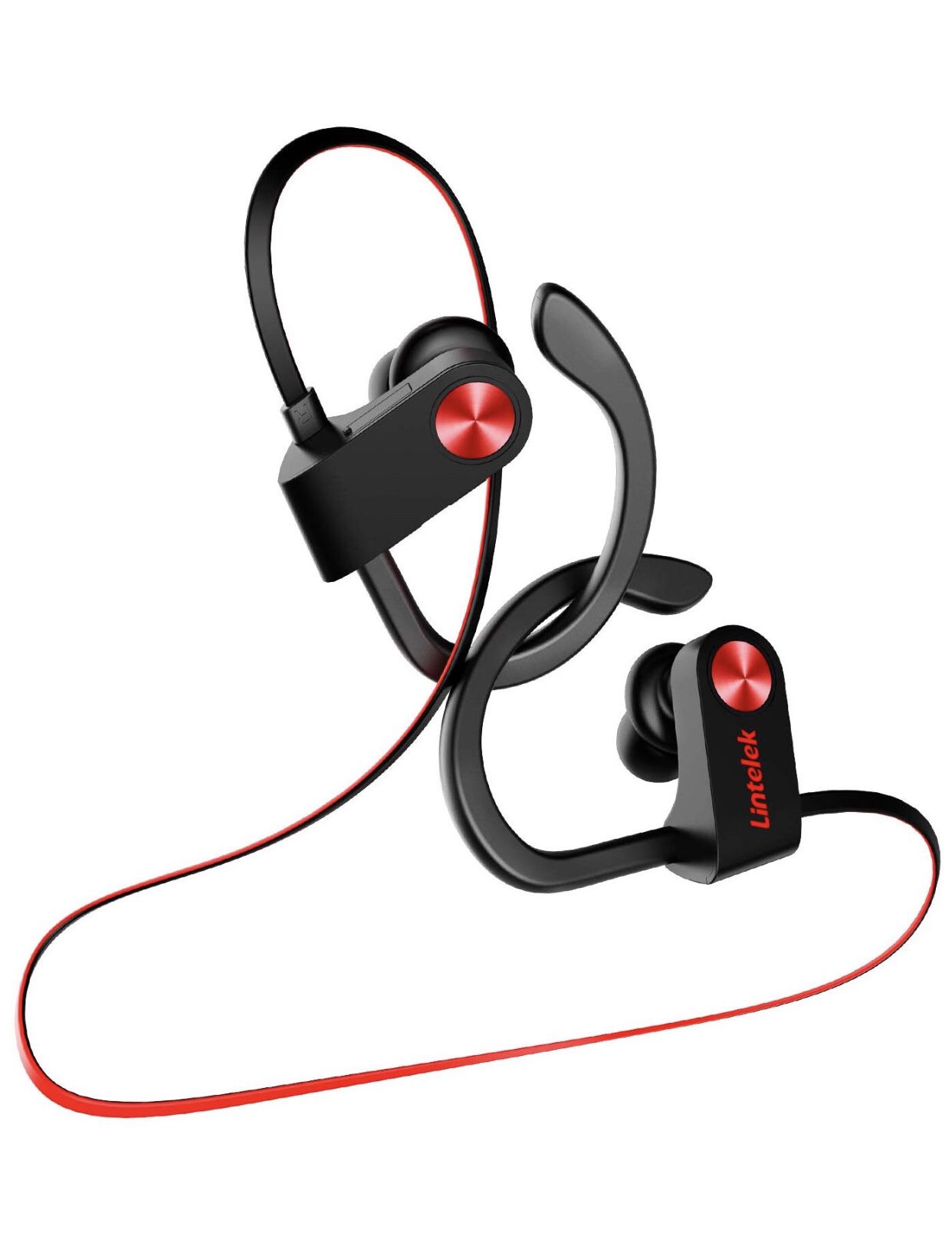 Wireless Headphones IPX7 Waterproof, Sport Earphones Stereo Sound Deep Bass, Noise Canceling, Built-in Mic,Lightweight in-Ear Headset for Running Gym