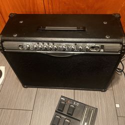 Line 6 150 Watt Amp W 2x12” Celestion Speakers Includes volume/wah Pedal