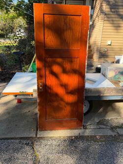 Vintage Two-Panel Wood Door, 30 by 74 inch $25