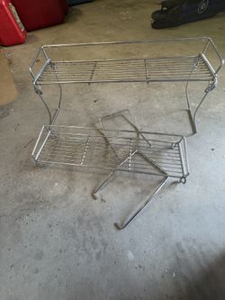 Two vanity organizers