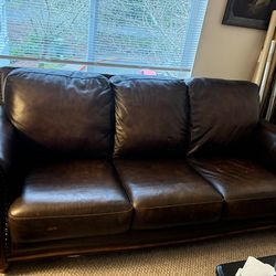Leather couch