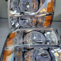 07-13 Chevrolet Silverado Headlights LUCES Micas Faros Calaveras Focos