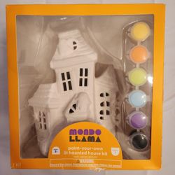 MONDO LLAMA Paint Your Own Lit Hounted House Kit