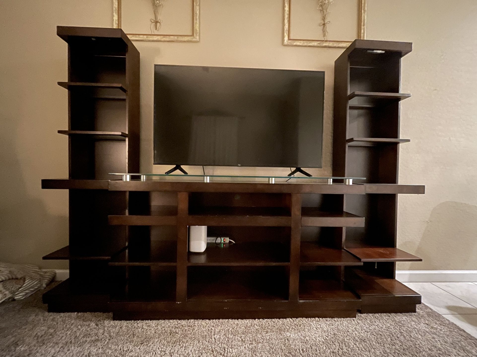 Entertainment Center & Book Shelves!