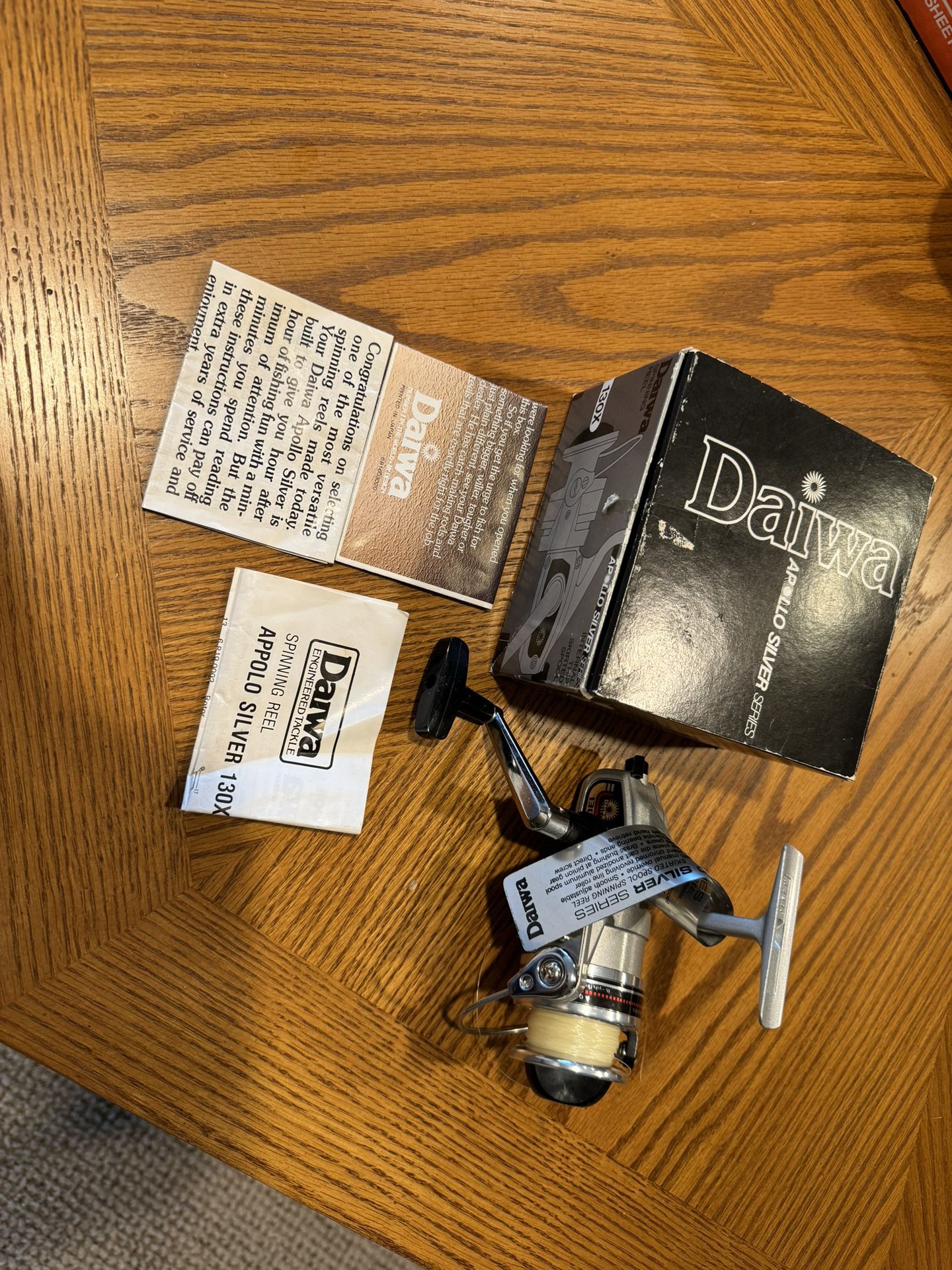 Never Used Daiwa Apollo Silver 130X Spinning Reel