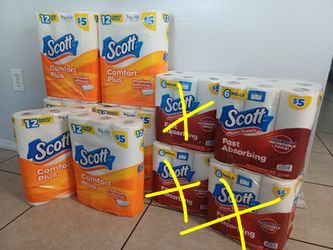 Scott Paper toilet  /  Paper  towels new