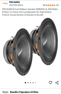 PRV Audio Subwoofer Speaker (4 )8 inch