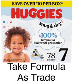 Huggies snug dry size 7 diapers pañales