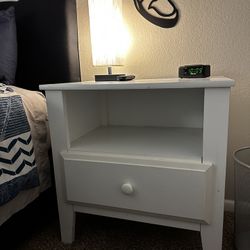 Bedside Table - White