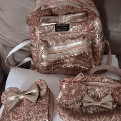 Disney Rose Gold Backpack Bundle!