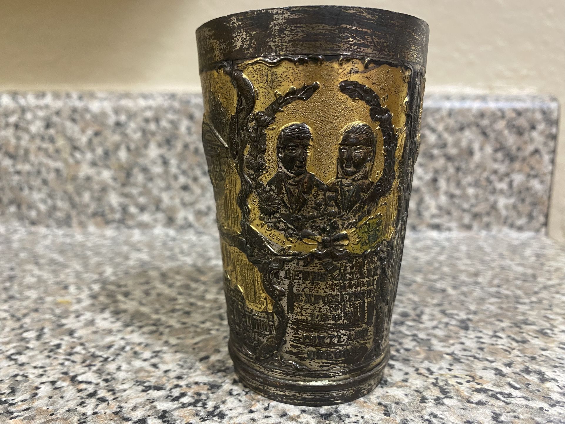 Antique Lewis & Clark Centennial 1905 Souvenir Cup