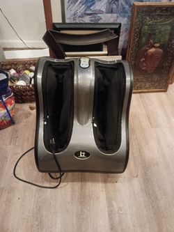 UT Ultratech ULTRATECH8811 Foot and Leg Massager Machine with Heat, Vibration, Kneading, Rolling - Silver