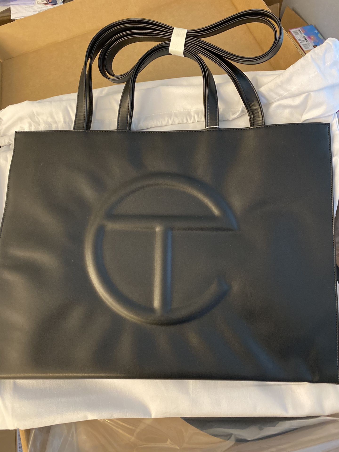 New Telfar Large Black Shopping Bag